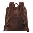Eleganter Lederrucksack für Damen in groß