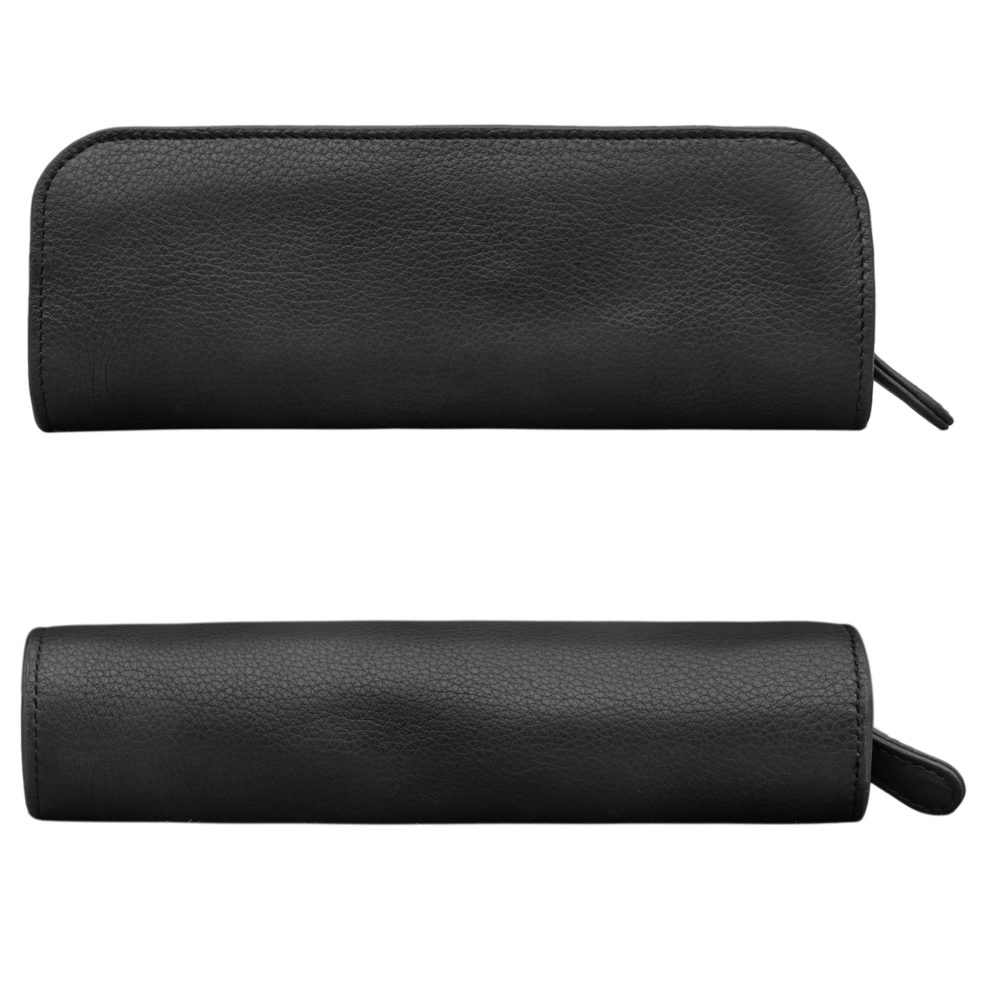 Federmäppchen Leder Schwarz