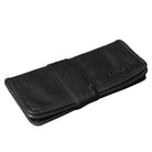 Vintage Stiftrolle aus echtem leder schwarz