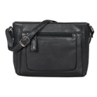 Leder Handtasche Damen schwarz Freizeit
