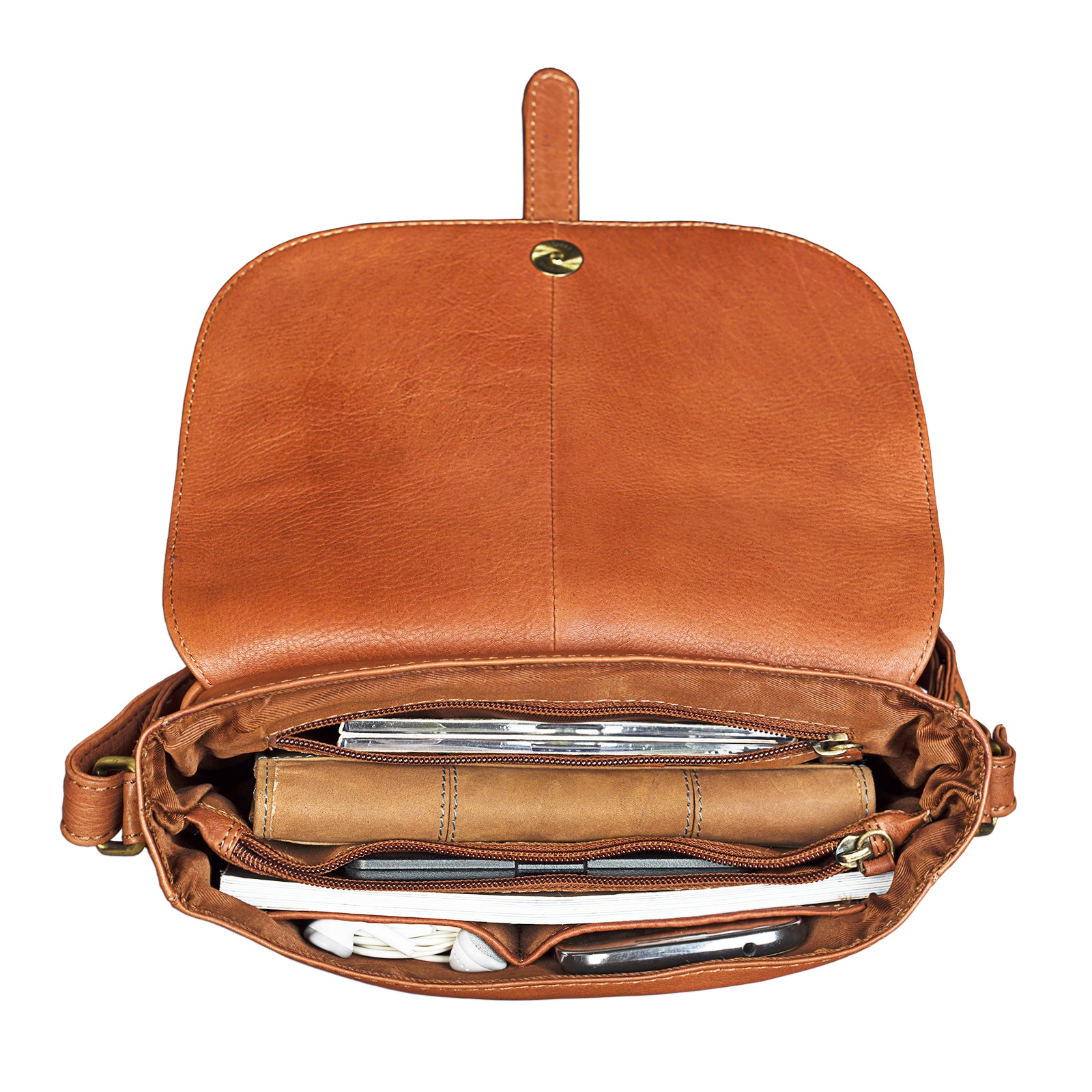 Ledertasche Damen Vintage braun