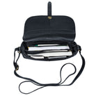 Ledertasche Freizeittasche klein schwarz