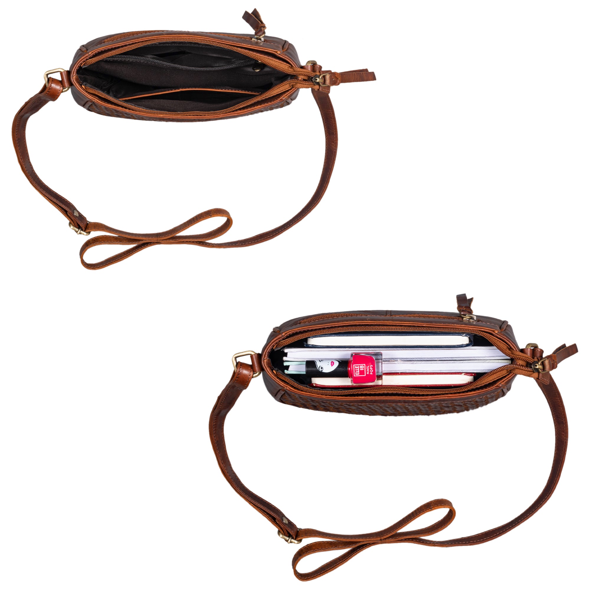 Freizeit Handtasche Damen Leder