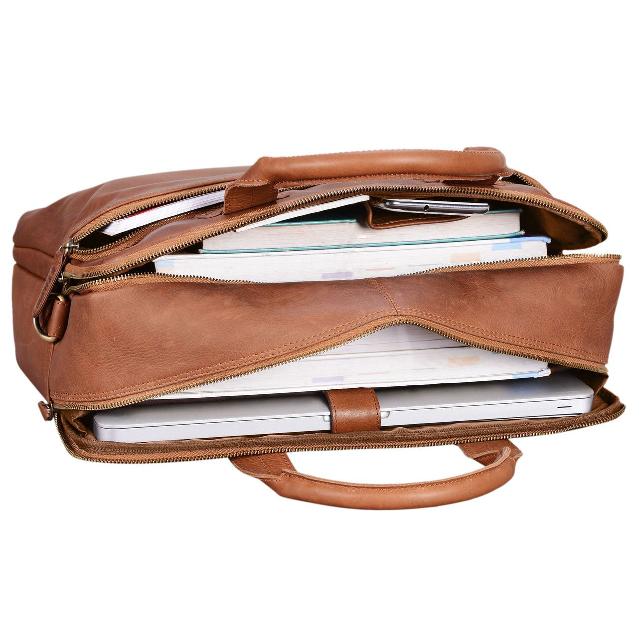 Klassische Bürotasche Herren Leder XL