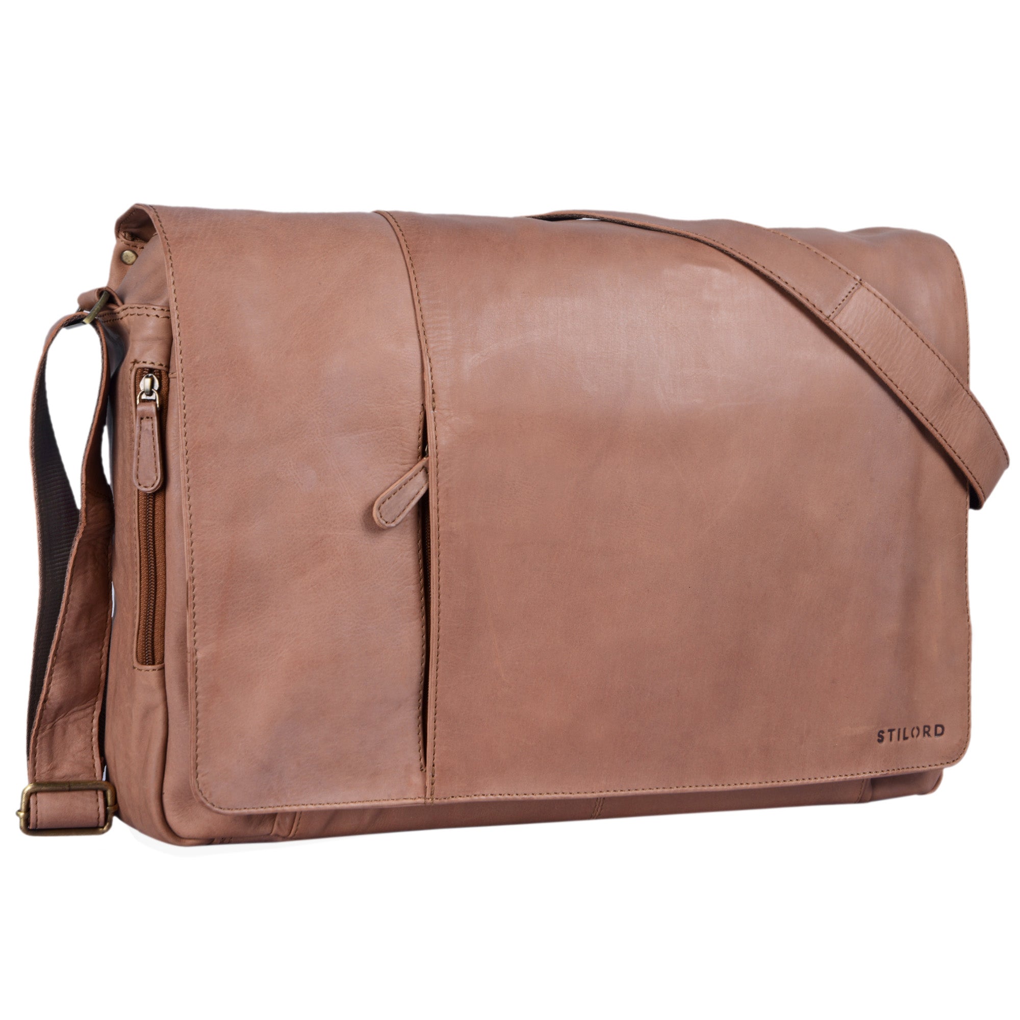 Ledertasche mit Schultergurt