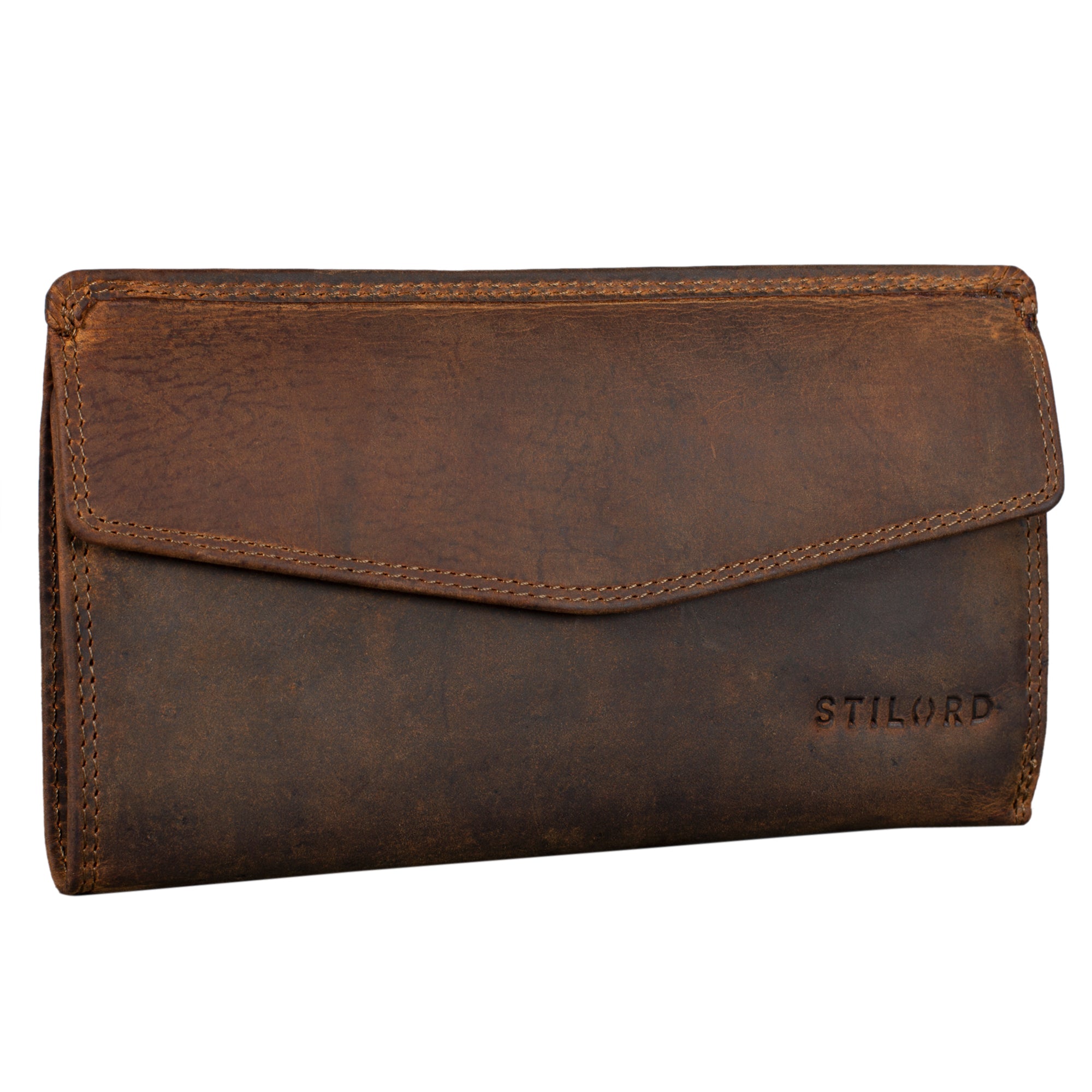 Vintage Leder Brieftasche Frauen groß