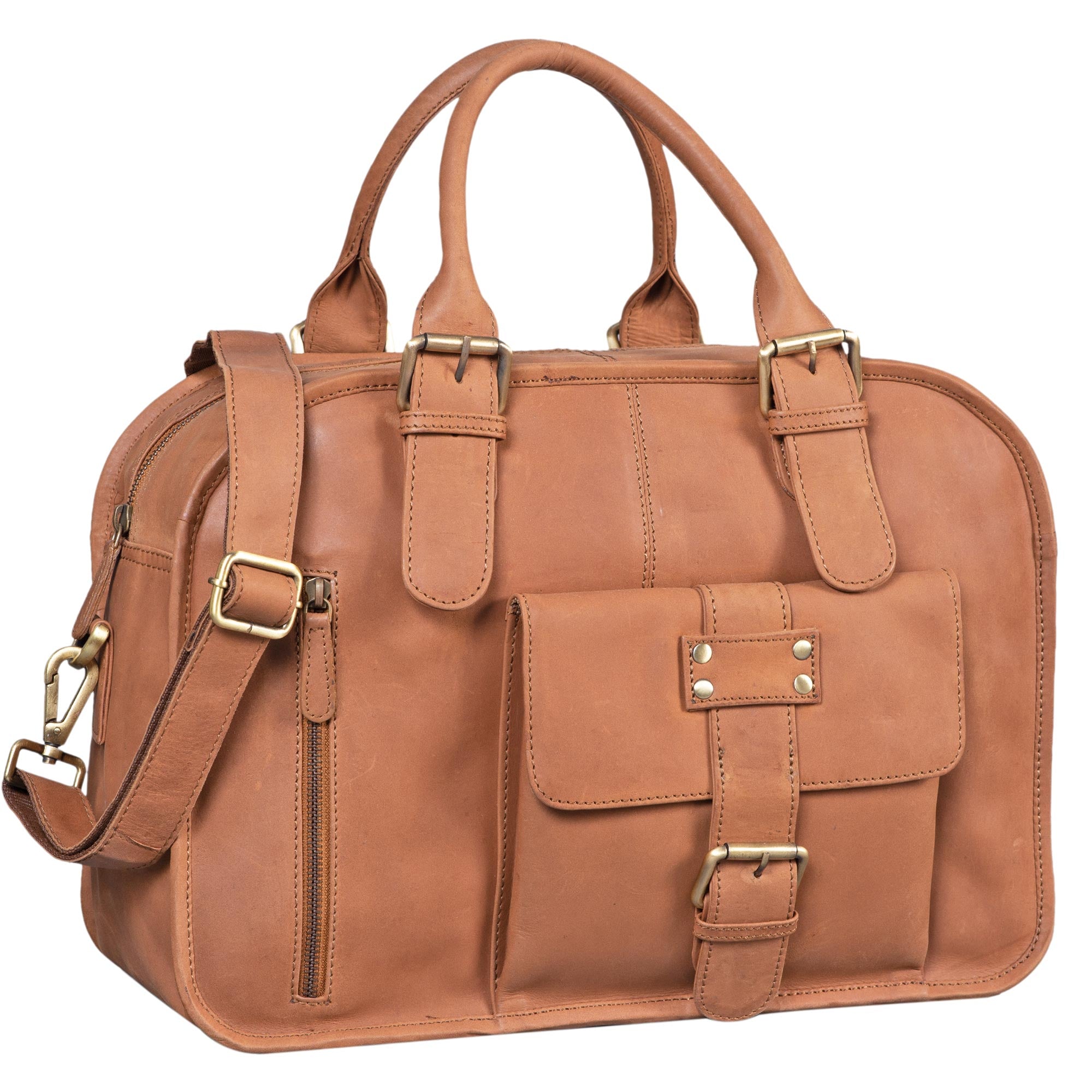 bürotasche damen leder braun