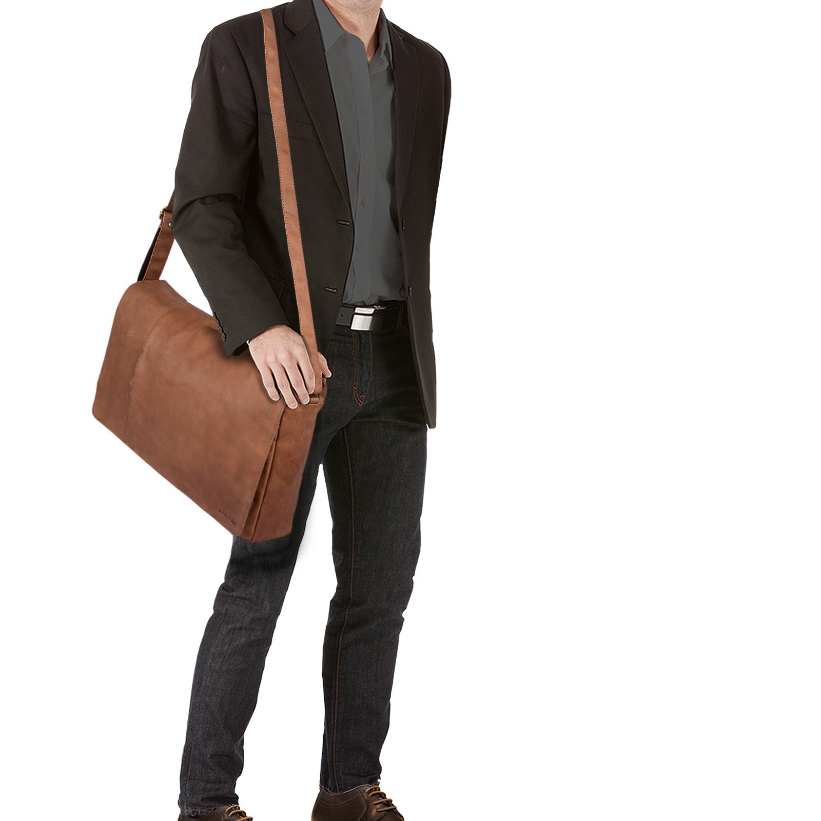 Große Herrentasche Ledertasche 