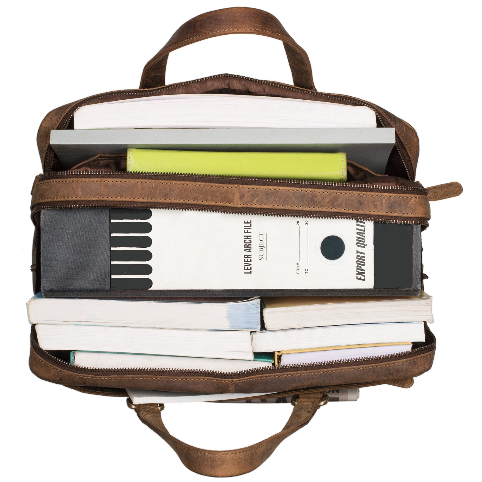 XL Leder Businesstasche braun