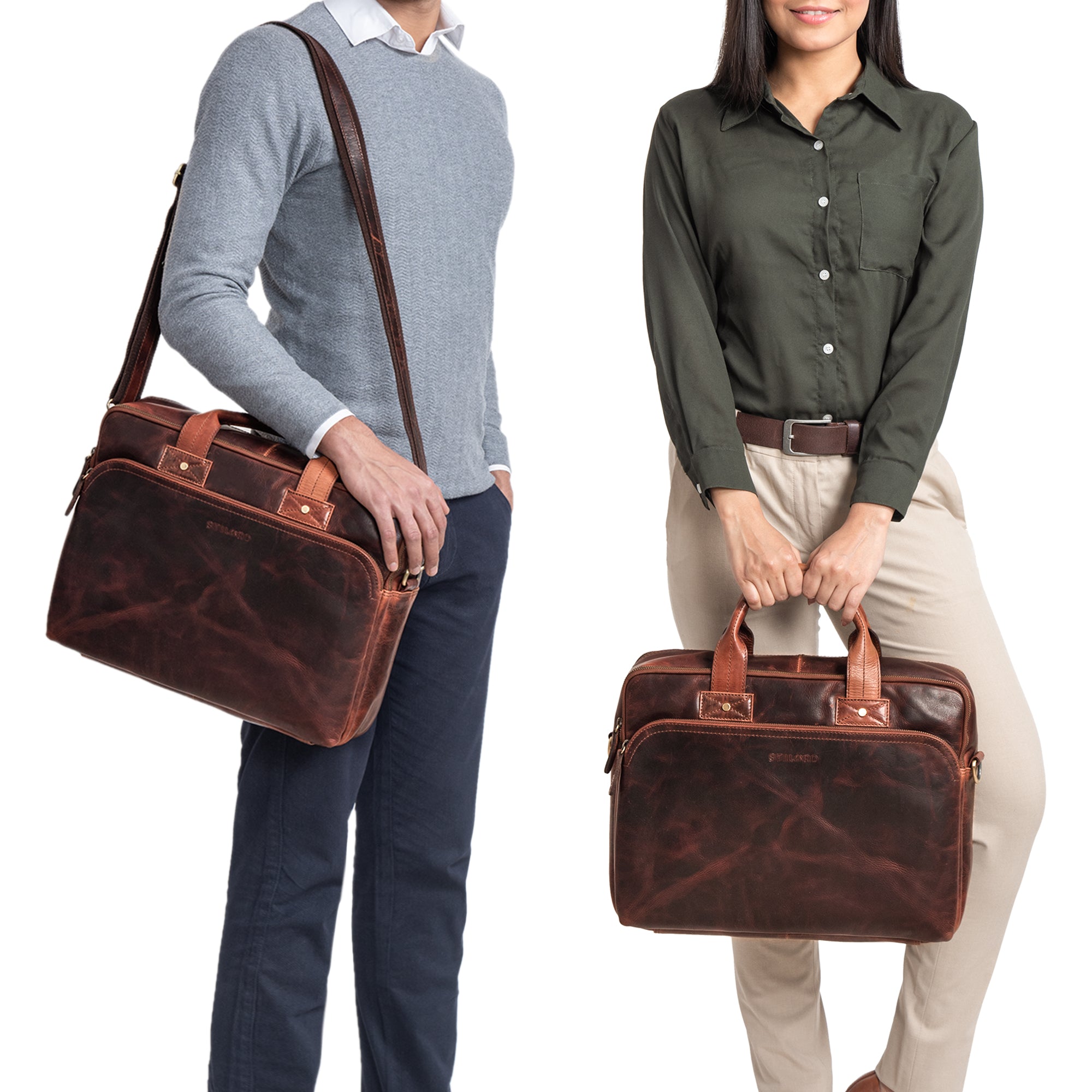 Cognac Braun Tasche groß