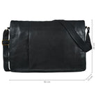 Ledertasche XXL schwarz