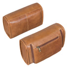 Große Leder Kosmetiktasche