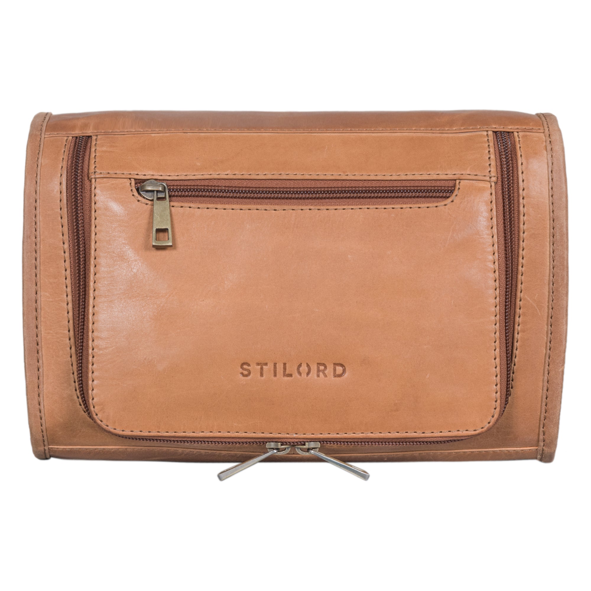 Unisex Kosmetiktasche Braun