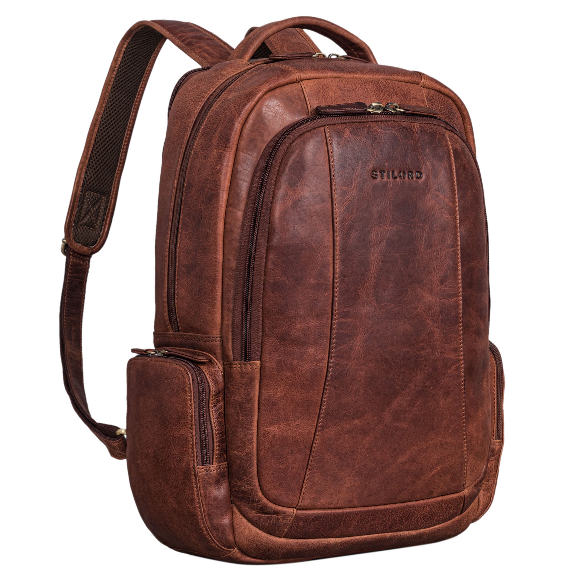 Echtleder Rucksack Groß Braun Männer