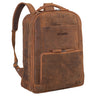 B-Stock "Harlow" Genuine Leather Backpack for Men with Laptop Compartment 15 - 17 inch Large