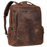 "Sigrid" Timeless Leather Backpack with Laptop Compartment 17 inch
