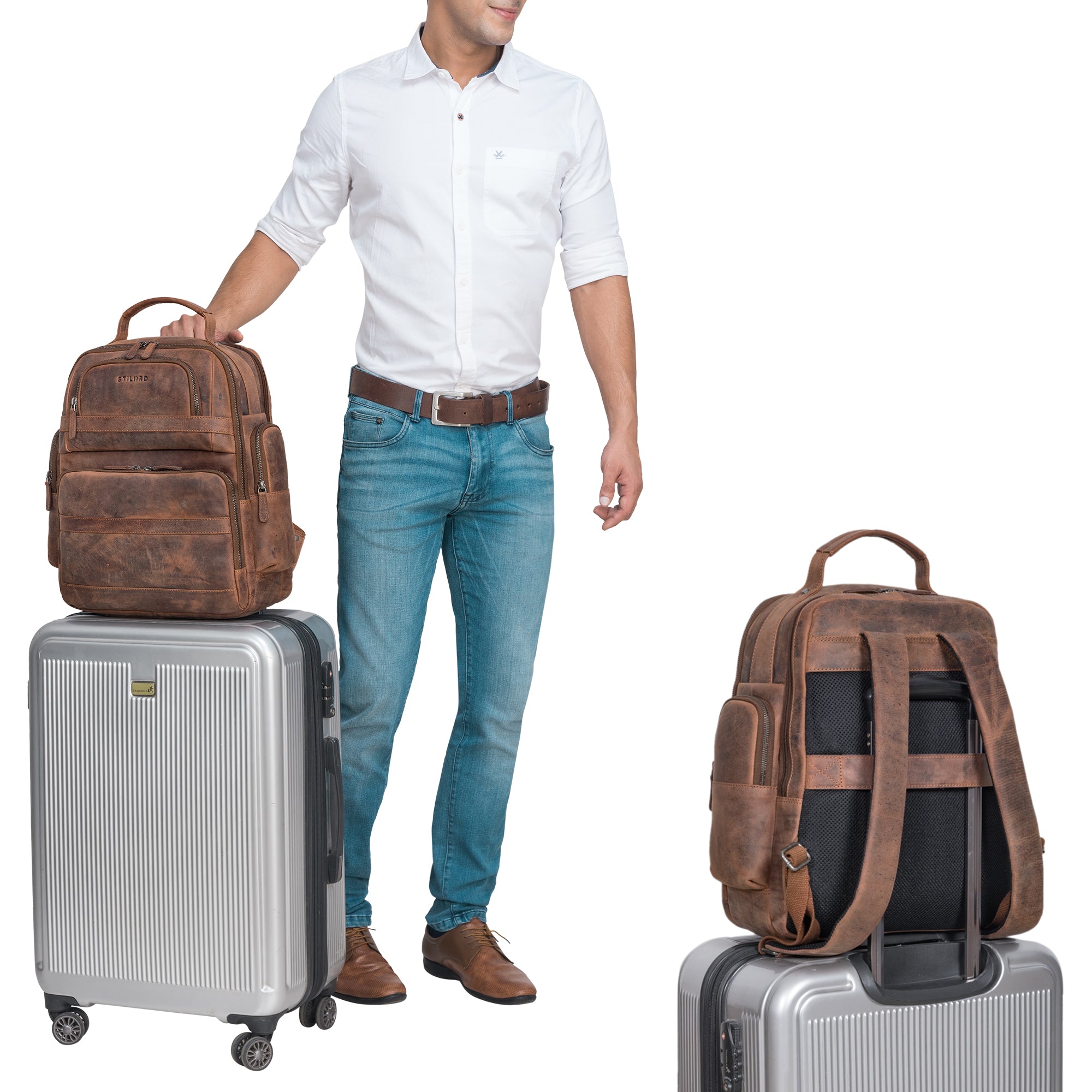 Reise Rucksack zum Aufstecken Herren Damen