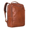 B-Stock "Beck" Leather Laptop Backpack Mens 16 Inches