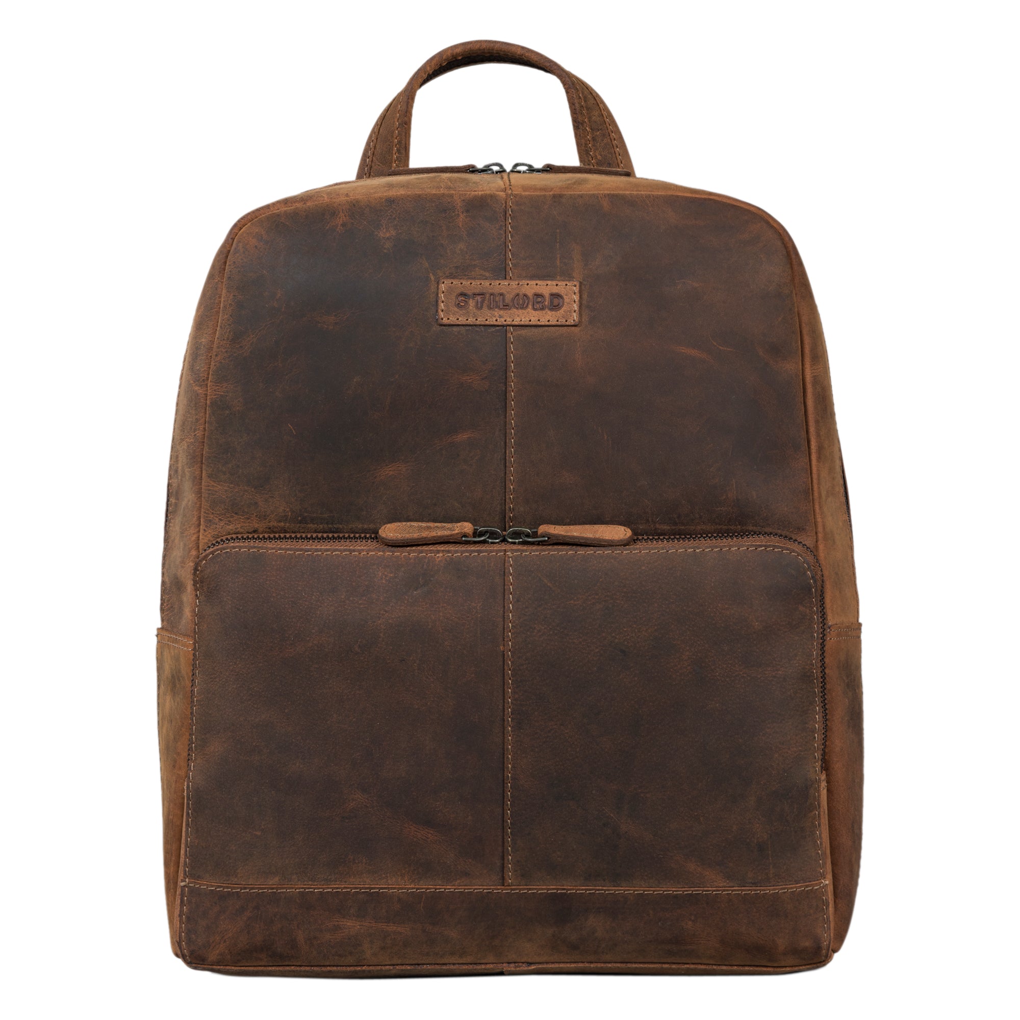 Rucksack groß Leder braun