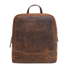 Rucksackhandtasche henkel schultergurt braun leder