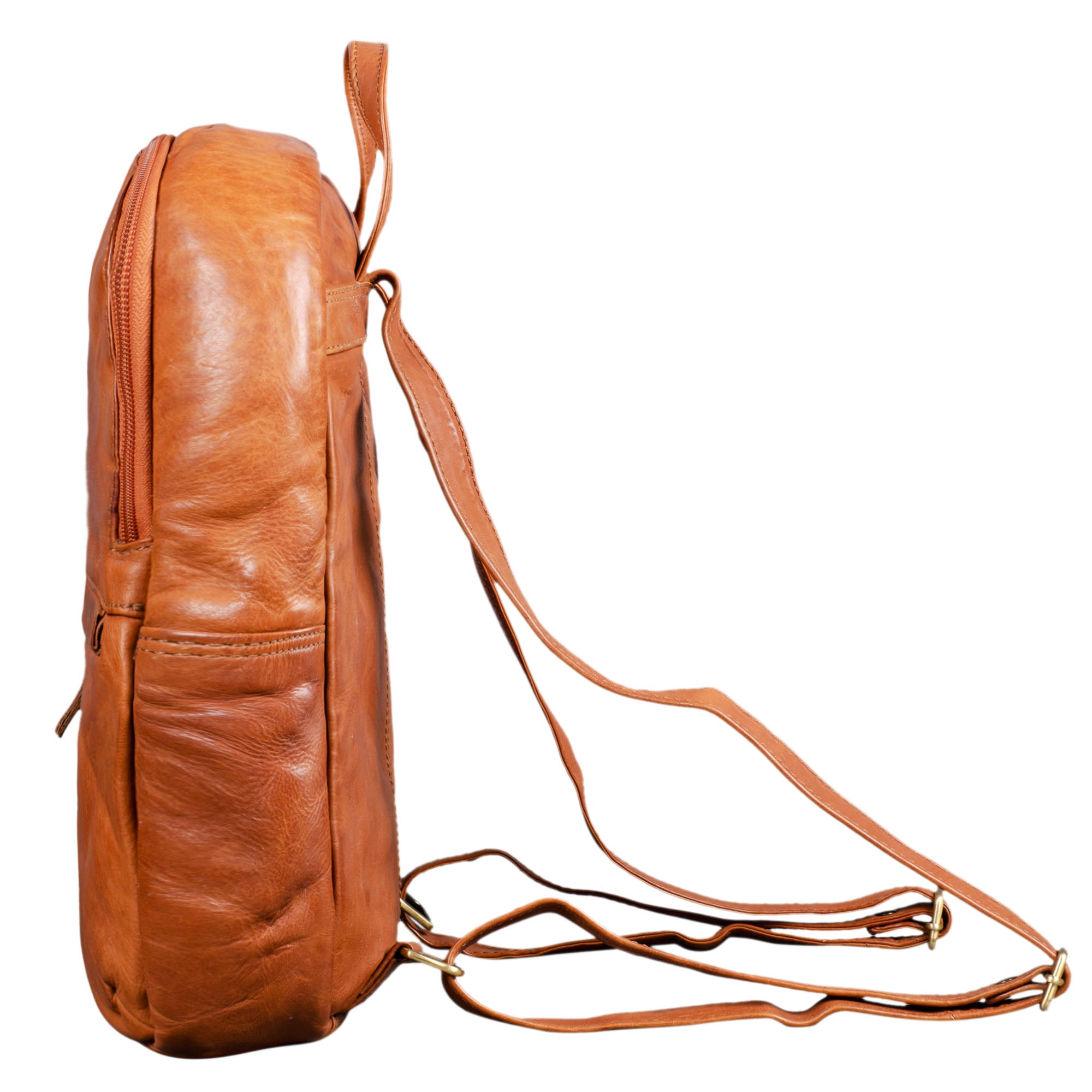 Schulranzen Leder Vintage groß