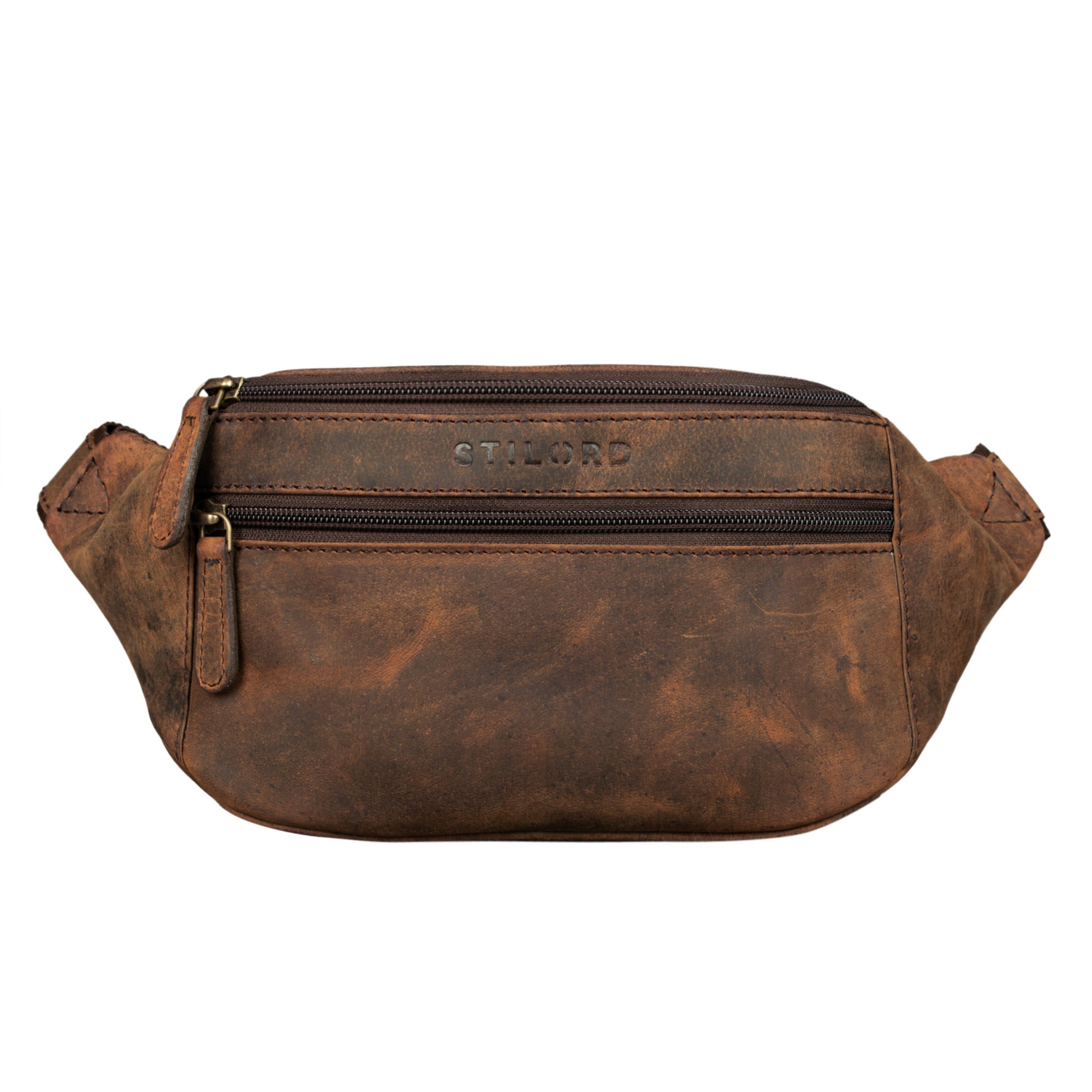 Gürteltasche Echtleder braun