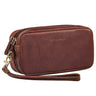 "Tiber" Modern Real Leather Wrist Bag for Men with Strap