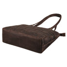 Leder Schultertasche Damen geflochten braun
