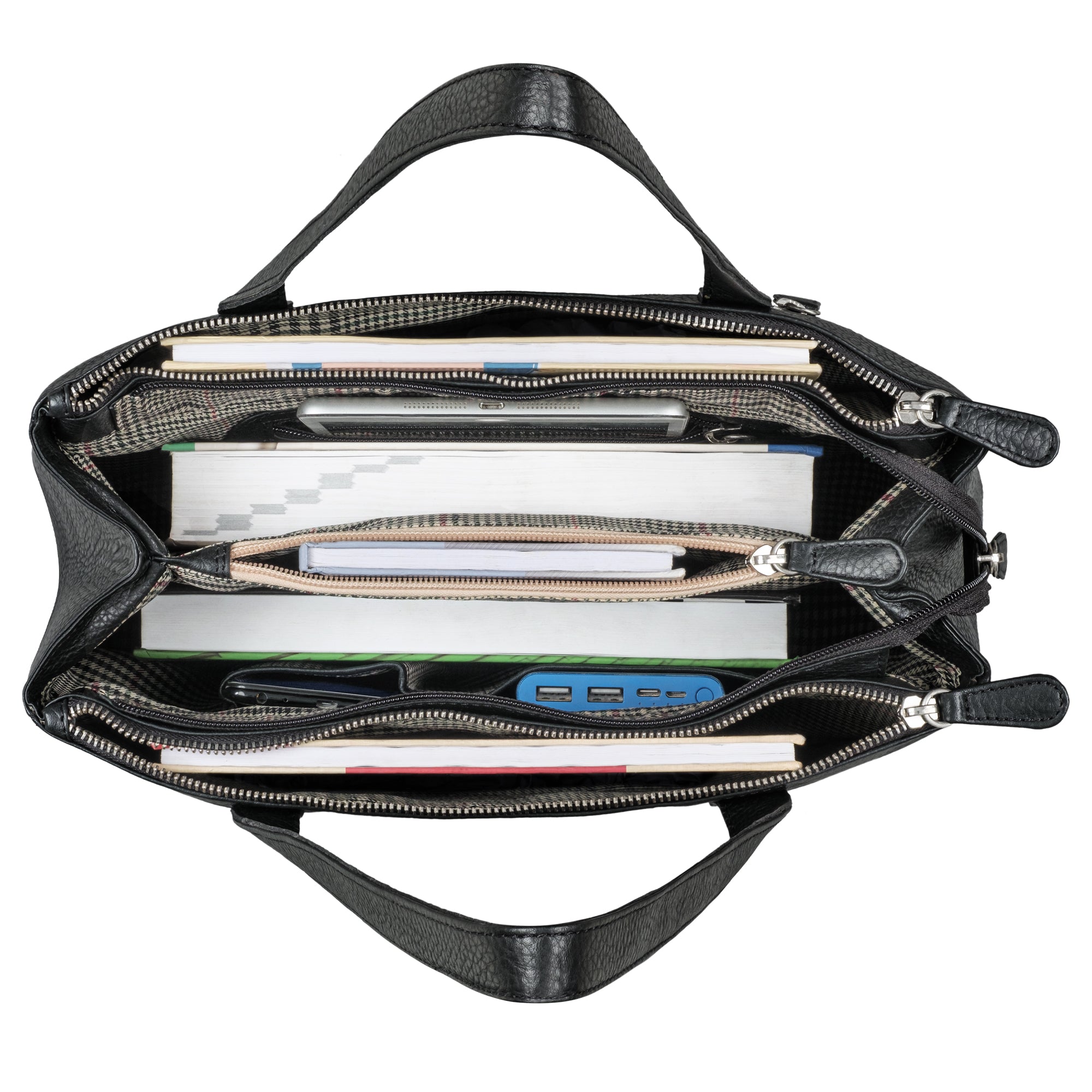 Damen Handtasche mit vielen Fächern