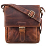 "Nevio" Leather Shoulder Bag Men