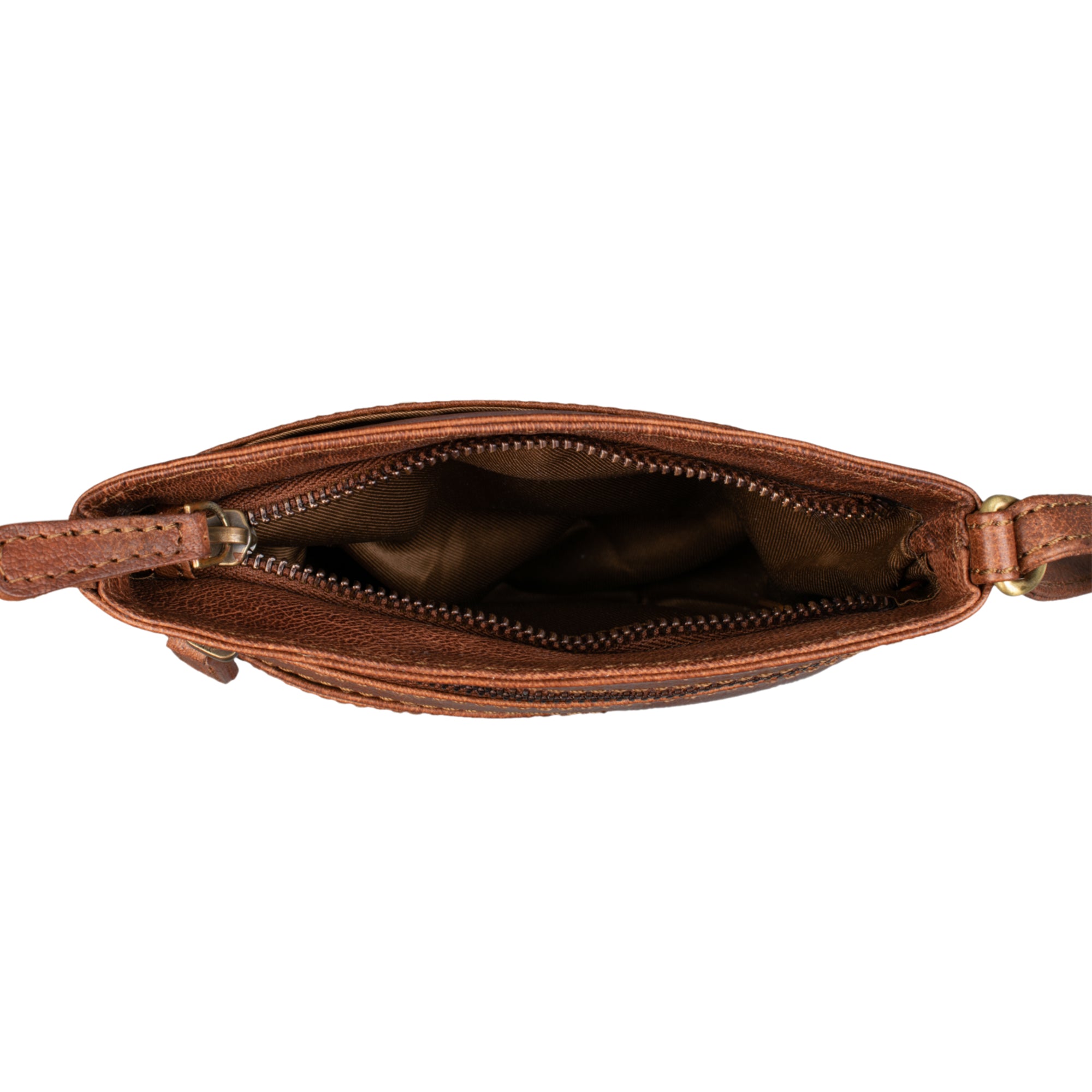 Herren Handtasche Leder braun