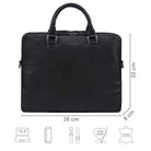 Damen Lederhandtasche schwarz