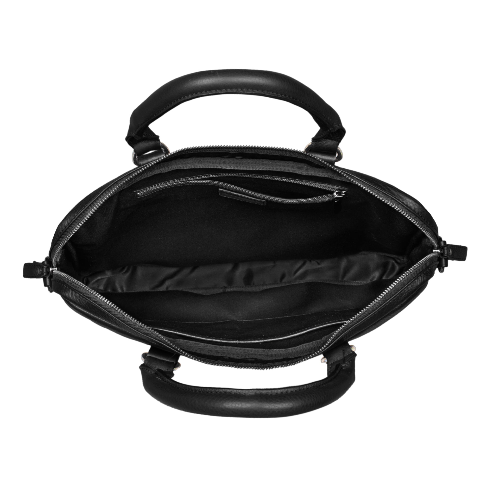 Handtasche Schultertasche Vollleder Vintage schwarz