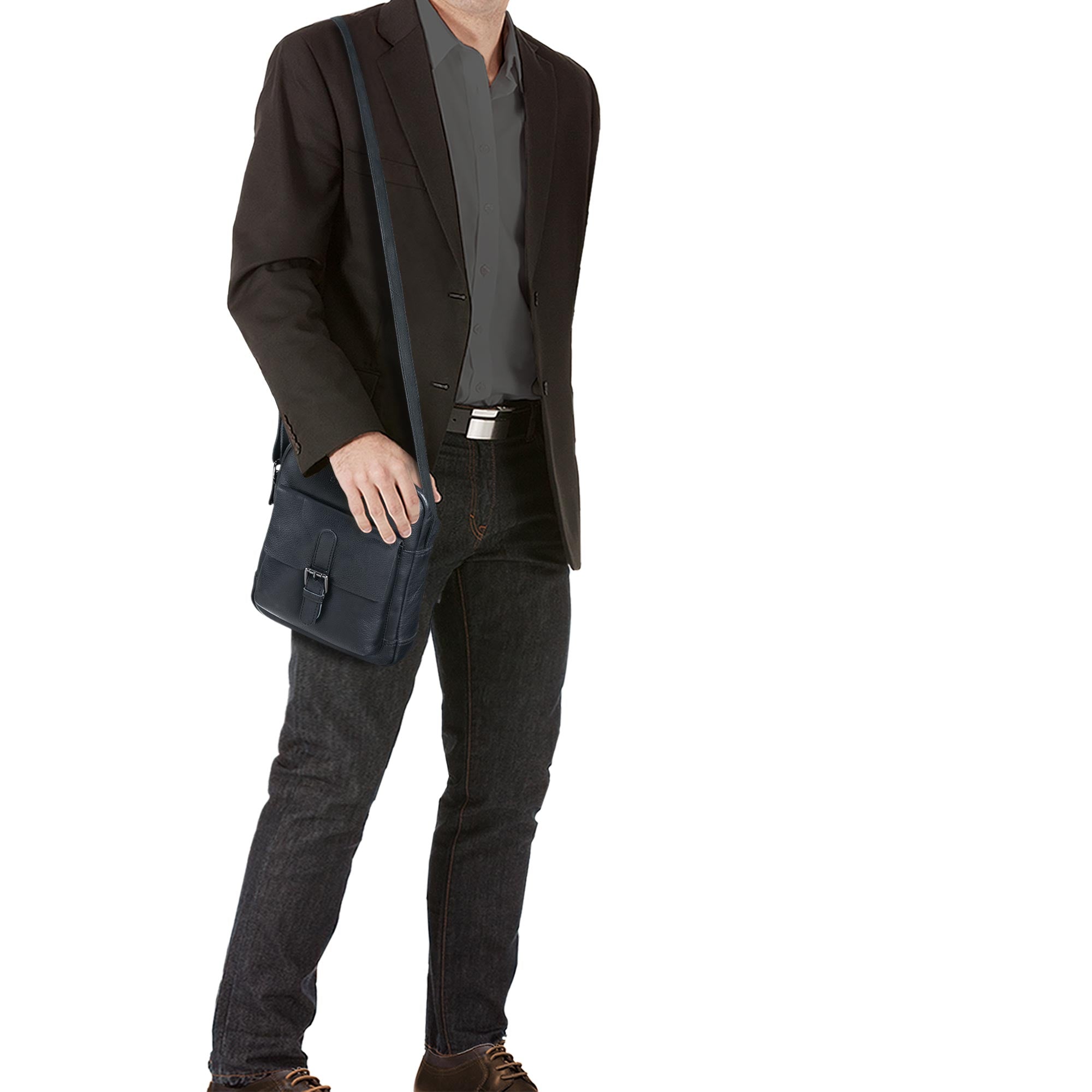 Ausgehtasche Leder schwarz
