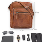 Echtleder Handtasche Herren Vintage
