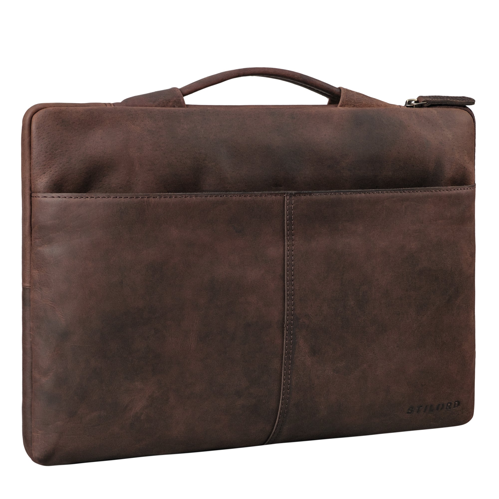 Herren Laptoptasche Groß Leder braun