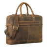 "Gonzalo" Large Leather Briefcase for Men Business Laptop Bag 15.6–16 Inch