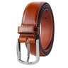 "Kyle" Mens Brown Leather Belt