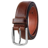 "Kyle" Mens Brown Leather Belt