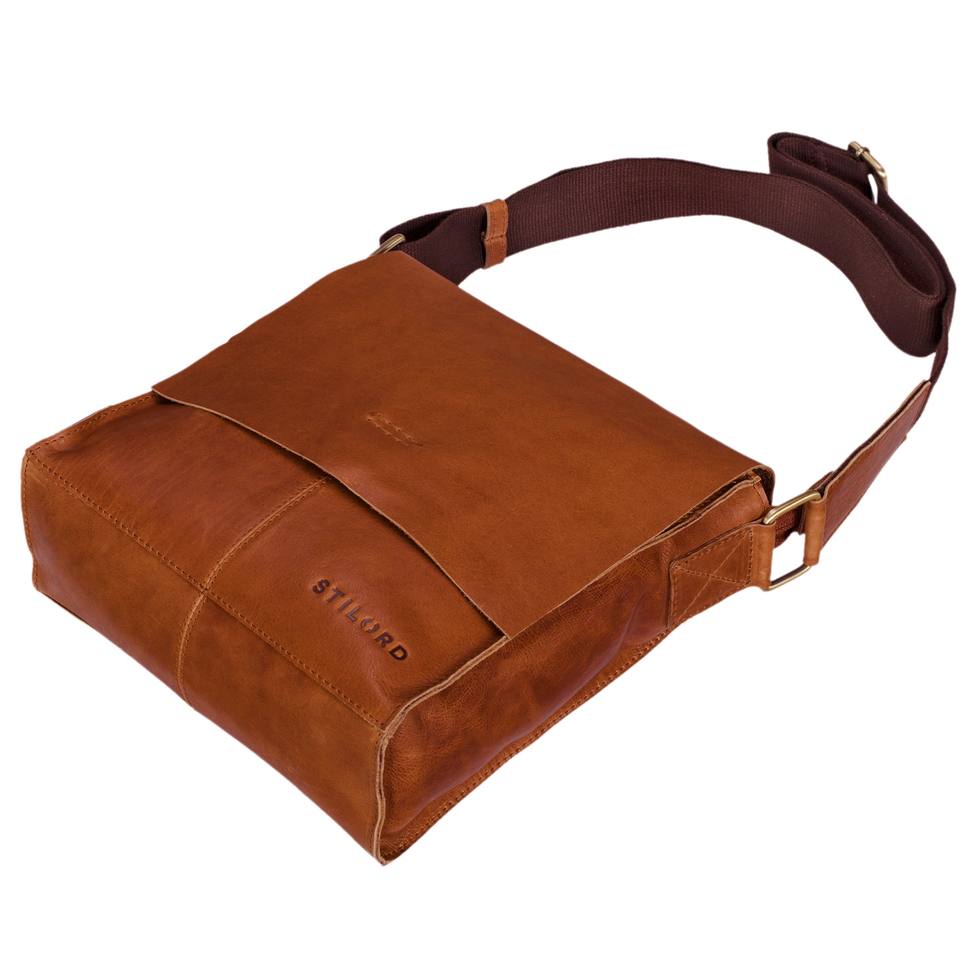 Lederhandtasche für Männer Vintage braun