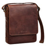 "Ottavio" Real Leather Shoulder Bag Mens Medium for 13,3 inches Laptop