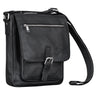 "Renato" Classic Real Leather Mens Shoulder Bag Medium for 11 Inch Tablet