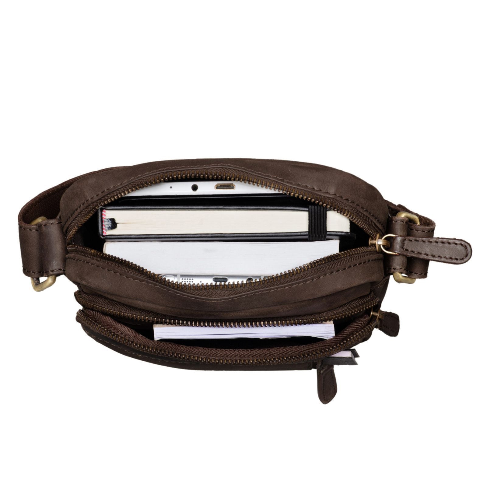Leder Messenger Bag 8 Zoll