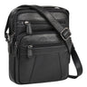 "Omar" Real Leather Shoulder Bag Mens Small Messenger Bag for 8.4 Inch Tablet