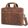 "Oslo" Leather Laptop Bag for Men - Double 15.6, 17, 18 Inch Laptop Compartment