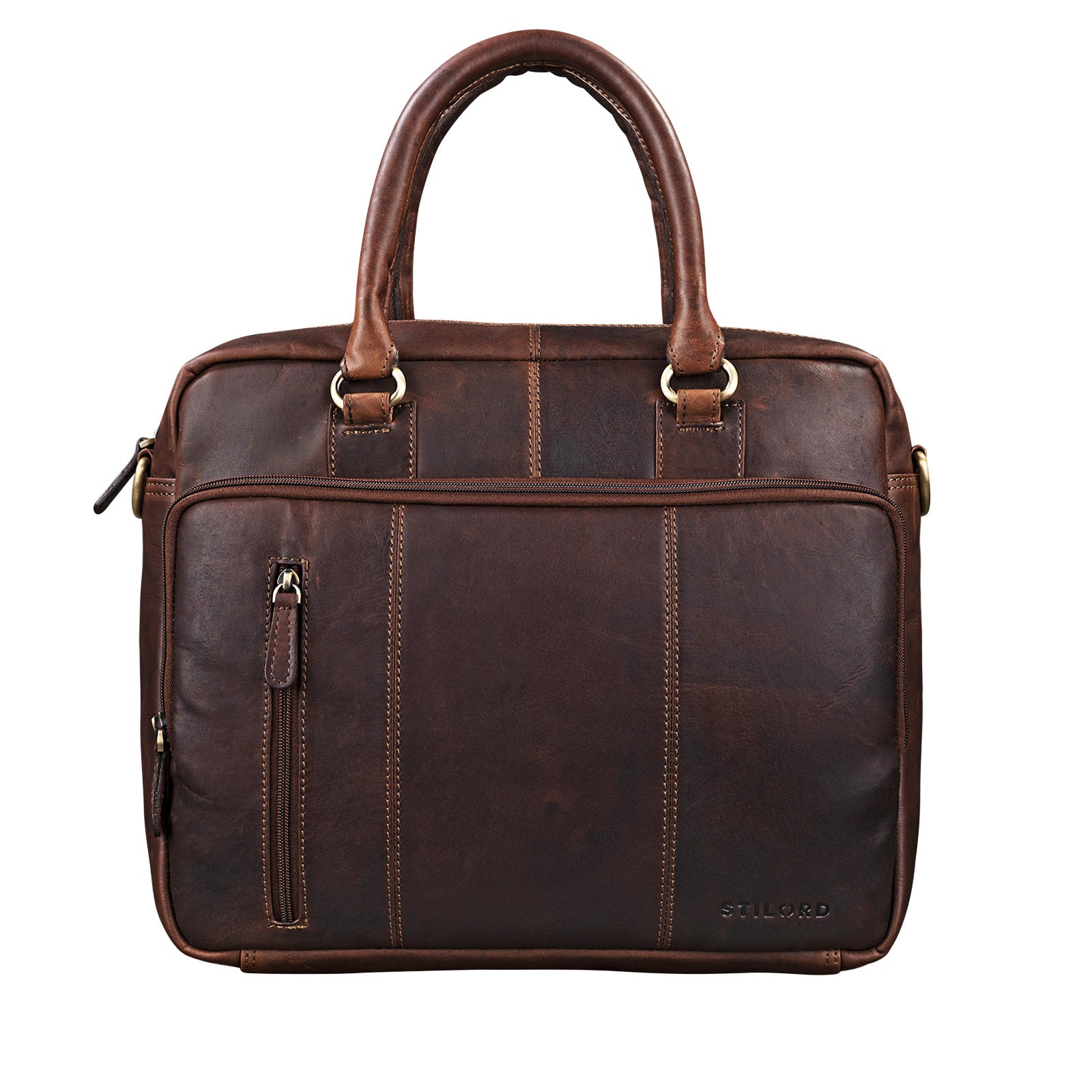 Vintage Schultertasche Herren Damen Leder