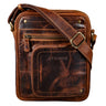 "Randall" Leather Shoulder Messenger Bag