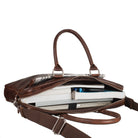 Vintage Handtasche Herren braun Leder