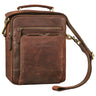 "Nelio" Stylish Leather Messenger Bag Small for 10.1 Inch Tablet