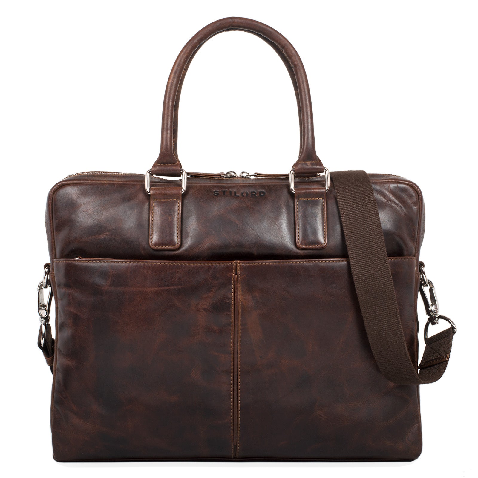 Vintage Umhängetasche Männer Leder braun